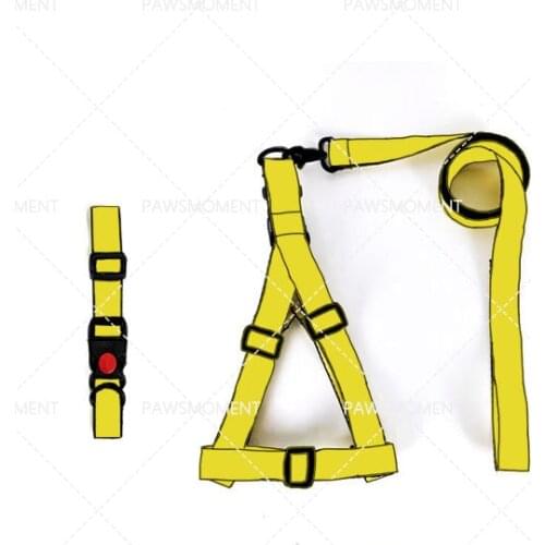 Dog Collar Harness Pet Collar Set for Small Medium Dogs Chihuahua Outdoor Walking Designer Dog Accessories French Bulldog LC0242