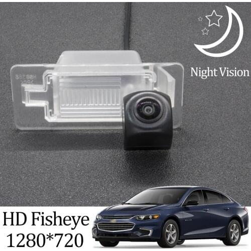 Owtosin HD 1280*720 Fisheye Rear View Camera For Chevrolet Malibu MK9 2016 2017 2018 Car Vehicle Parking Accessories