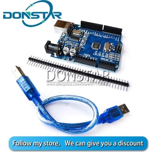 1PCS UNO R3 UNO board UNO R3 CH340G+MEGA328P Chip 16Mhz For Arduino UNO R3 Development board+USB CABLE