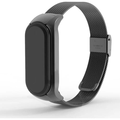 For Xiaomi series 6/5/4/3 watch strap stainless steel strap metal buckle stainless steel wrist strap unisex strap free shipping