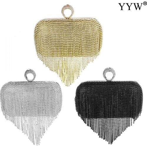 Luxury Tassel Women Clutch Bag Evening Bag Diamonds Exquisite Elegant For Women Ladies Wedding Party Box Bag Handbag Clutches