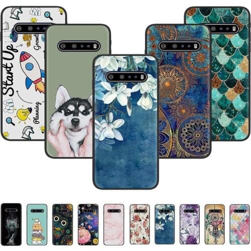 Silicone Case For LG V60 ThinQ 5G Case Soft TPU Cover Fashion Painted Phone Case For LG V60 V 60 V60ThinQ LGV60 Silicone Cover