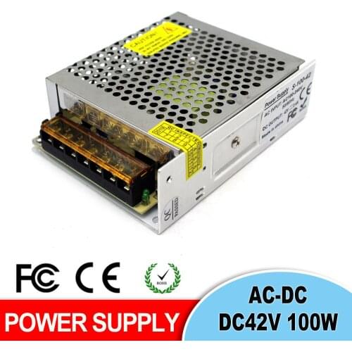 Universal DC42V 2.4A 100W Power Supply Switch DC 42V Power Adapter Led Driver Transformer AC-DC SMPS For CNC CCTV AV TV