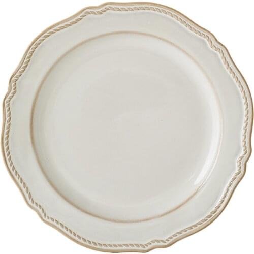 MIDOSHARK Vintage French embossed dinner plate Home serving platter