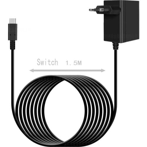 1pc AC Adapter Charger for Nintend Switch15V 2.6A Type-c Power Fast Travel Charging Kit for Switch Dock/Controller Support TV