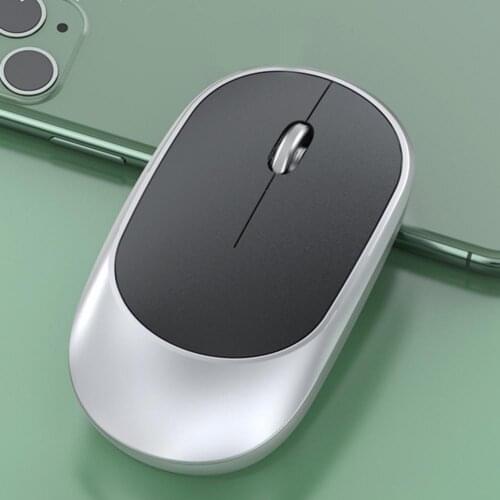 2 In 1 kablosuz çift modlu Bluetooth 5.0 + 2.4Ghz fare 1600 DPI ultra-ince ergonomik taşınabilir optik fareler için PC