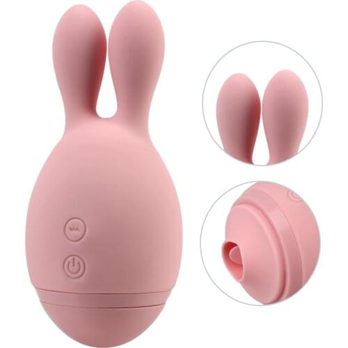 2 in 1 Tongue Licking Vibrator Clitoris Stimulator Powerful Nipple Vagina Massage 3 Motors Female Masturbator Rabbit Vibrators