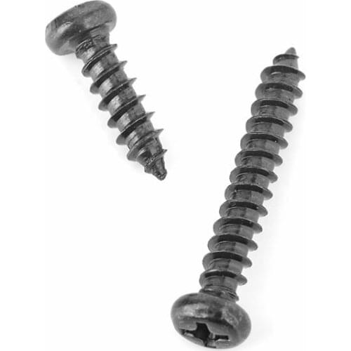 5/50pcs M3.5 M3.9 M4.2 M5 M5.5 M6.3 Black 304 Stainless Steel Cross Phillips Pan Round Head Self Tapping Wood Screw High Quality