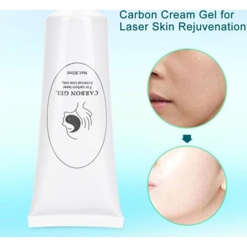 80ml Safe Carbon Cream Gel for Laser Skin Rejuvenation Skin Whitening Skin Deep Cleaning Moisturizing Face Cream Skin Massage