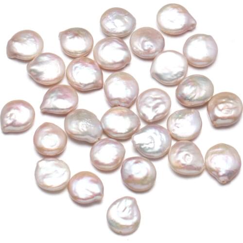 Natural Freshwater Pearl Pendant Punch Loose Beads charm Button beads For Jewelry Making DIY Bracelet Necklace Accessories