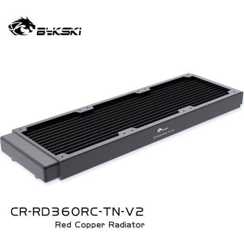 Bykski PC Cooling G1/4 Copper 360mm Radiator Water Cooler Row For 120m 12cm Fan 30MM Thick CR-RD360RC-TN-V2