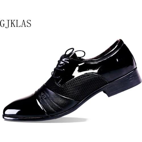 Oxford Formal Shoes Man Leather Shoe Large Size Black Office Shoes for Men Party Dress Italian Business Shoes Men Original New