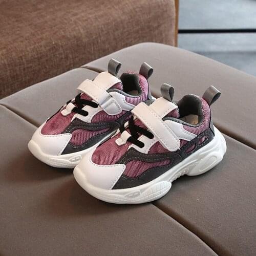 Childrens casual shoes fashion casual childrens sports shoes boys and girls mesh breathable