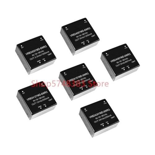 VRB2403YMD-6WR3 VRB2405YMD-6WR3 VRB2409YMD-6WR3 VRB2412YMD-6WR3 VRB2415YMD-6WR3 VRB2424YMD-6WR3 Wide voltage input 18-36V