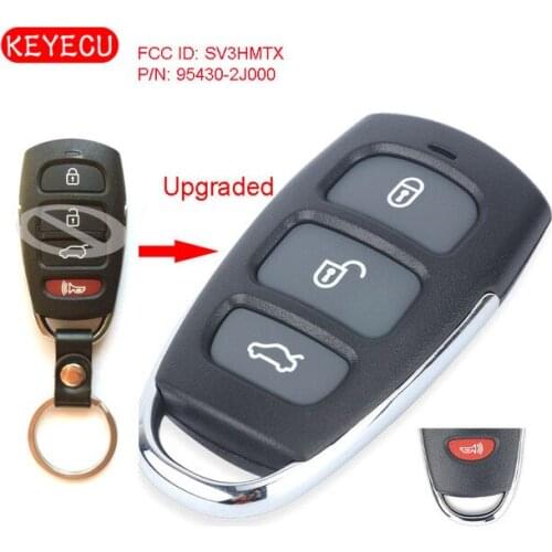 Keyecu Upgraded Remote Control Fob 3+1B 433MHz for KIA Borrego 2009-2011 FCC ID: SV3HMTX, P/N: 95430-2J000 Car Key