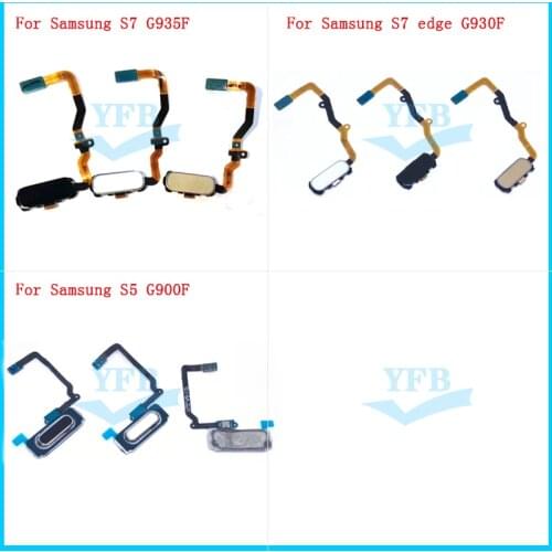 Home Return Key Button Flex Cable For Samsung Galaxy S5 Mini G900F G800F S7 Edge G930F G935F Touch Fingerprint Sensor Repair