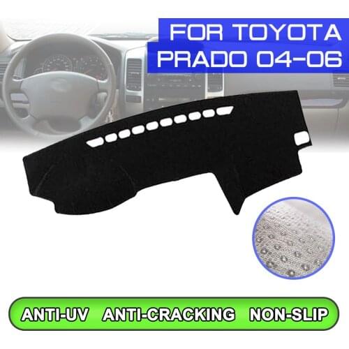 Car Dashboard Mat Anti-dirty Non-slip Dash Cover Mat UV Protection Shade for Toyota Prado 2004 2005 2006