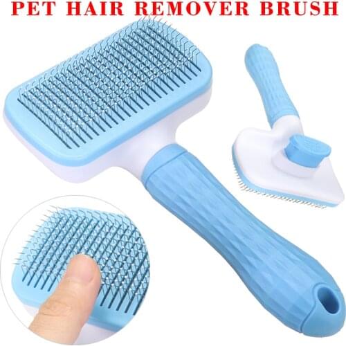 New Arrival Cat Dog Massage Comb Grooming Brush Pet Hair Remover Shedding Tool Durable Sofa Clothes Cleaning Lint Brushes