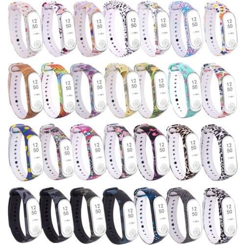 Silicone Strap Suitable For Mi Band 3 Smart Watch Wearable Wristband Color Simple Sports Waterproof Strap Watches Accessories