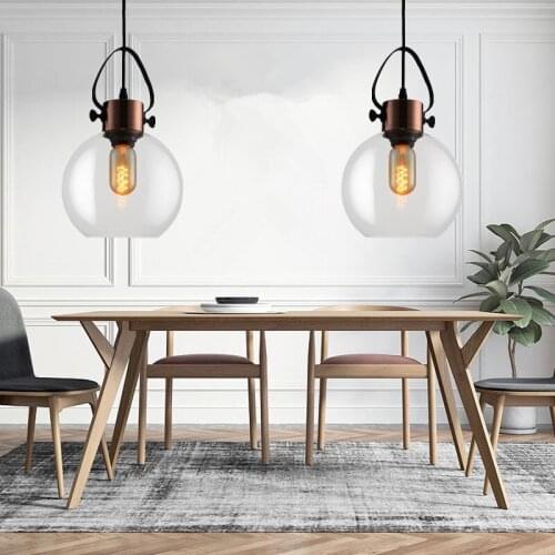 Bedroom Glass Lighting Kitchen Island Pendant Light Study Modern Ceiling Lamp Bar Lights Home Indoor Lights Bulb For Free