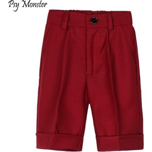 Boys Ceremonial Brand Design disfraces infantiles bermuda menino Formal Weddings Prom Pants For Kids Birthday Party Capris F51