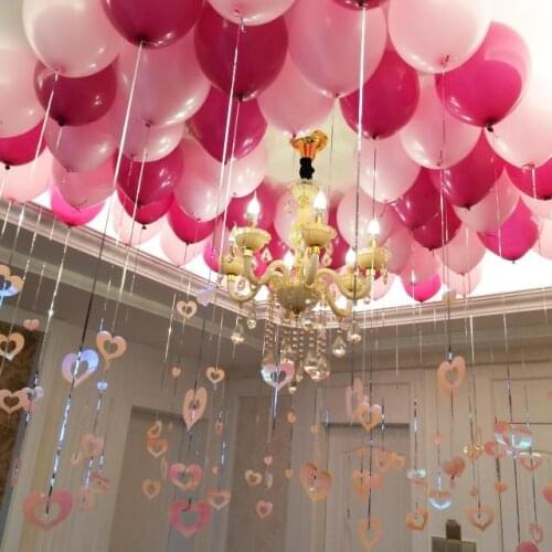 50pcs/lot 12 inch 2.8g thickening Balloon Wedding supplies Pink White Color Birthday party decor Circle balloon wholesale