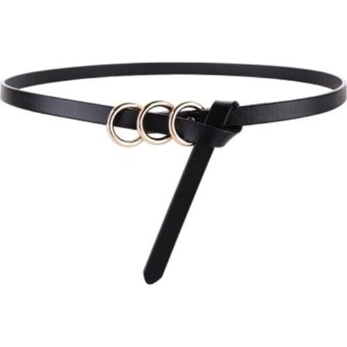Knot Belts for Women Thin Leather Strap Belt Female Hot Soft Real Leather Cowhide Fashion Narrow Belts Dress Accessories