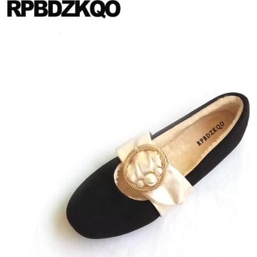 Winter designer large size pink fur square toe suede black slip on cheap shoes china 10 pearl chinese women 11 resistant flats