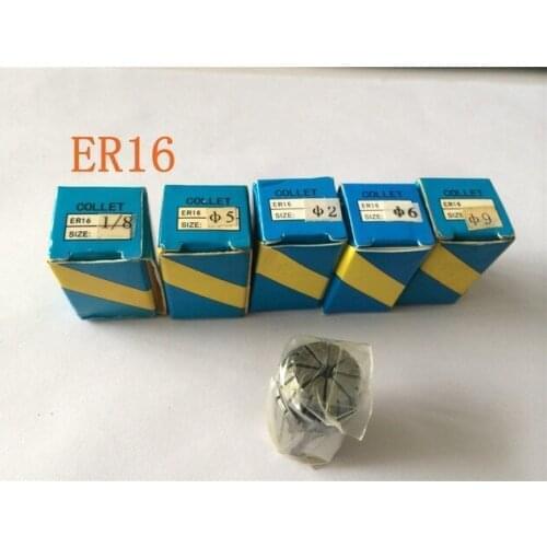 1PCS ER16 2mm precision spring collet chuck for CNC milling lathe tool and spindle motor
