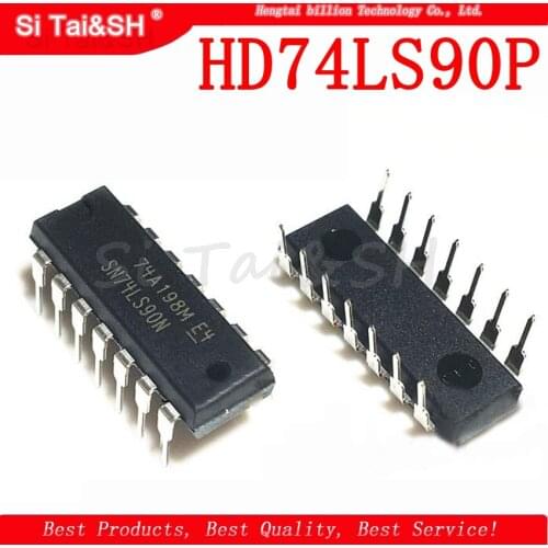 10PCS HD74LS90P DIP14 HD74LS90 DIP SN74LS90N 74LS90 SN74LS90 74LS90N new and original IC