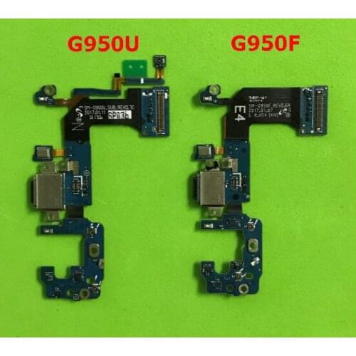 50pcs /lot Wholesale For Samsung Galaxy S8 G950F & G950U charger charging connector USB dock port plug flex cable Ribbon