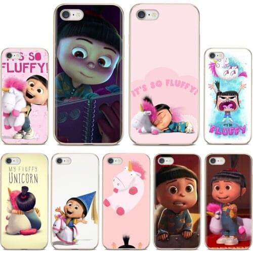 Agnes Fluffy unicorn Despicable Me For iPod Touch For iPhone 11 Pro 4 4S 5 5S SE 5C 6 6S 7 8 X XR XS Plus Max Silicone Housing