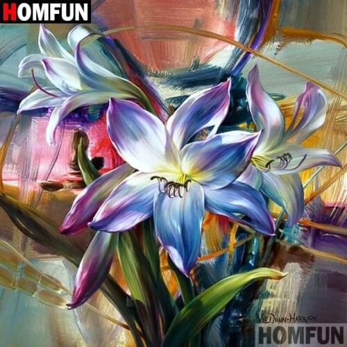 HOMFUN 5D DIY Diamond Painting Full Square/Round Drill "Abstract flower" 3D Embroidery Cross Stitch gift Home Decor A07926