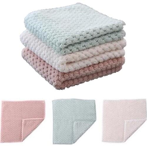 Scouring Cloth Home Microfiber Towels For Kitchen Absorbent Thicker Cloth For Cleaning Micro Fiber Wipe Table Kitchen Towel Dish