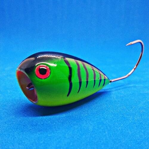 DHYJSFDC New Croatian egg 80mm 13g Popper Fishing Lure Crank Bait Artificial Bait Swim Bait Wobblers Lure with Single Hook
