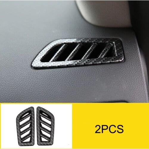 For Renault Koleos 2017-2018 2PCS ABS Car Front Air Conditioning Vent Cover Trim Car Styling