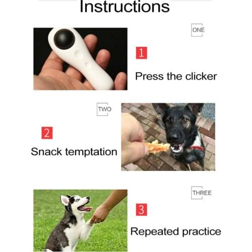 Pet Cat Dog Training Clicker Dog Clicker Toys Pet Tranining Clicker Obedience Dog Cat Training Trainer Pet Training Supplies