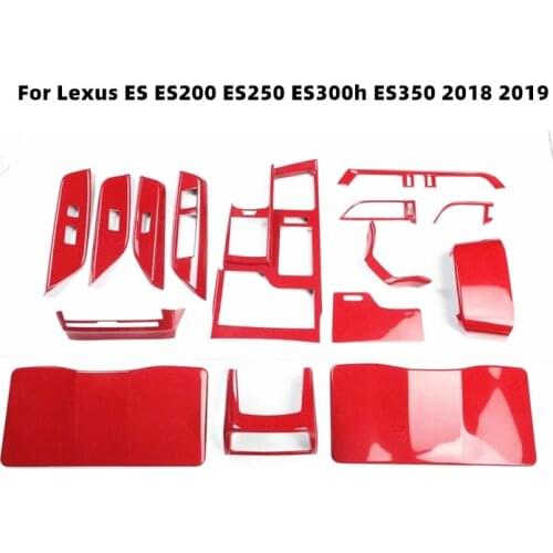 For Lexus ES ES200 ES250 ES300h ES350 2018 2019 Accessories Outlet Center Console Door Handles Windows Control Panel Cover Frame