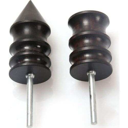 Leather Tool Edge Electric Polishing Slicker Flat/Pointed Head Sandalwood Leathers Craft DIY Tools Tip Burnisher