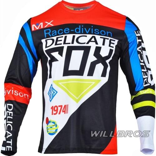 Delicate Fox 360 Race Division Motocross Jersey Dirt Bike Bicycle MX MTB ATV DH Off-Road Motorcycle Mens T-Shirt