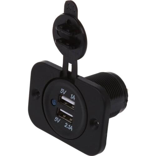 GTBL Adapter socket 2 USB Ports Car Charger for 12V Car Auto