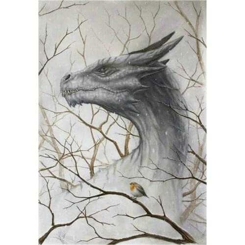 Square round full 5d diy diamond painting dragon 3d diamond mosaic animal icon diamond embroidery craft sticker