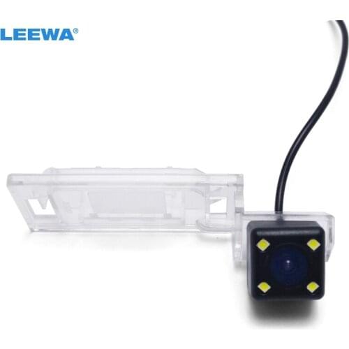 LEEWA HD For Audi A4L/TT/A5/Q5 09-12 Reversing Camera Special Car Backup Rear View Camera with 4LED Light #CA2925