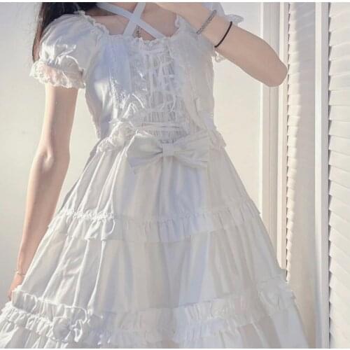 Summer Japanese Lolita op Dress Sweet Lolita Princess Dresses Kawaii Girls Daily Women Soft Sister Loli Kawaii Dress