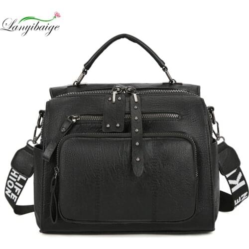 Multifunctional Lady Backpack Shoulder Bags Luxury Designer Design Elegant Woman Handbag Fashion Sweet Maiden Travel Backpack