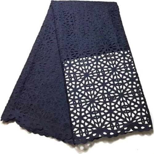 Fashion Eyelet Men Polish Embroidery Cutting Dry Lace Fabric Best Quality Pure Color Swiss Voile Lace Fabric black purple