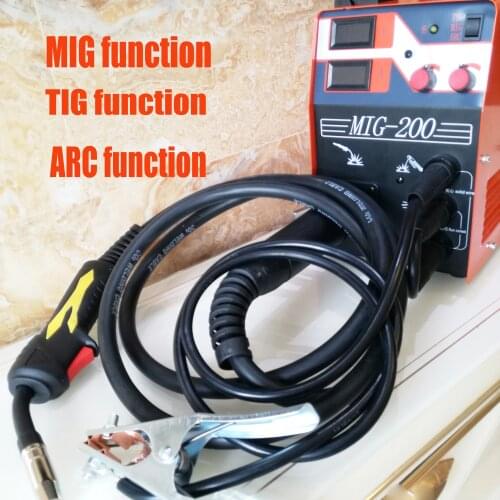New Arrival Mig Welder MIG200 MIG TIG ARC Welding Machine Gas Gasless Welder 220V Mig Welding Machine 3 in 1