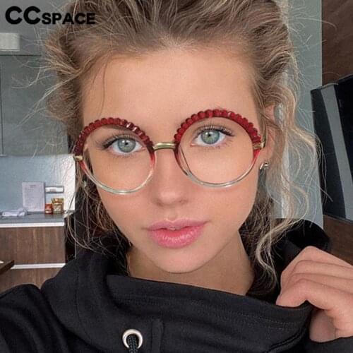 53373 Tr90 Round Anti Blue Light Glasses Frames Spring Leg Optical Fashion Computer Glasses for Men Women