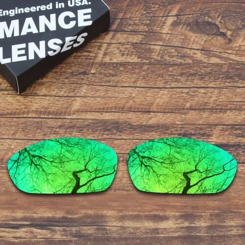 ToughAsNails Polarized Replacement Lenses for Oakley Straight Jacket 2007 Sunglasses Green Mirrored Color (Lens Only)
