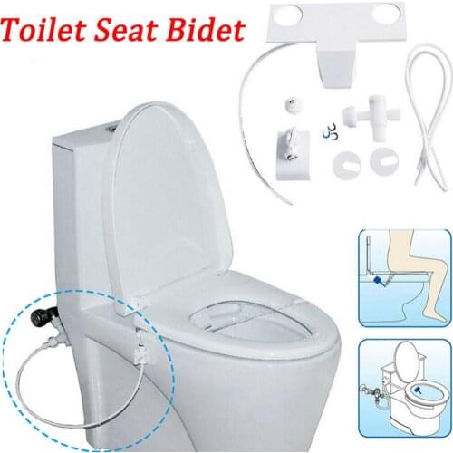 Portable Bidet Attachment Kit Non-Electric Toilet Seat Self-Cleaning Nozzle Flushing Sanitary Sprayer for Personal Hygiene